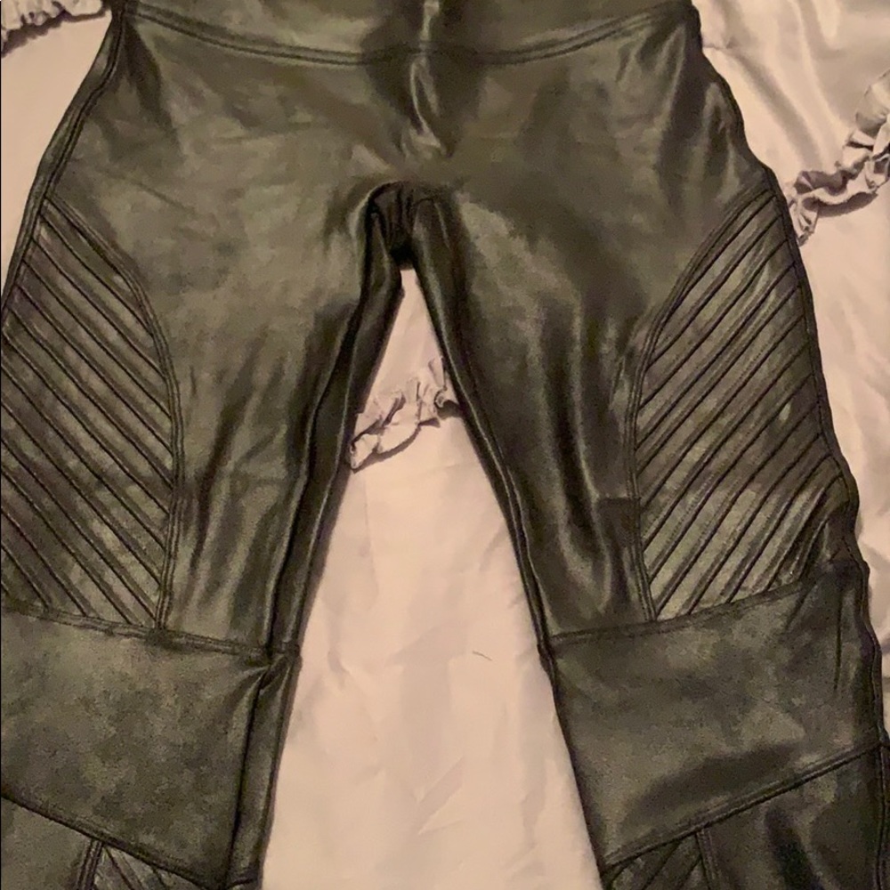 Spanx Faux Leather Moro Leggings